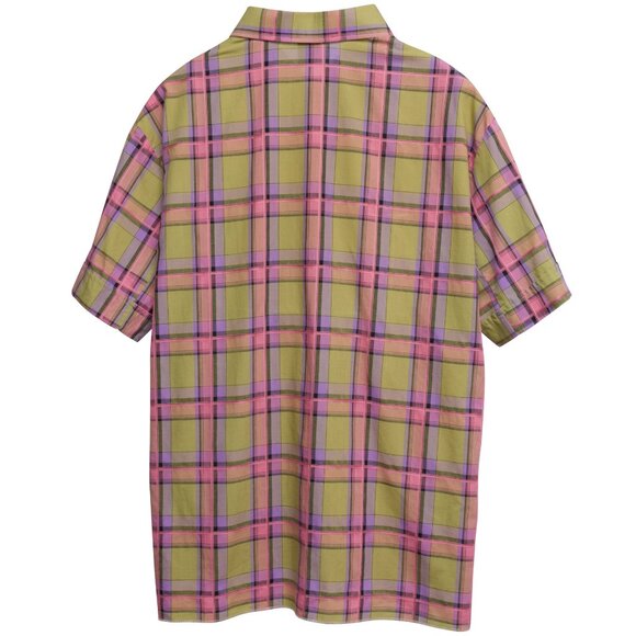 Sundazed (Germany) Taped Windowpane Hong Kong Shirt Ruby Fuschite : L - Picture 6 of 6